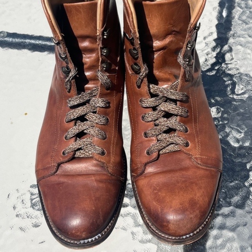 Lace up boots size 9 1/2 brown